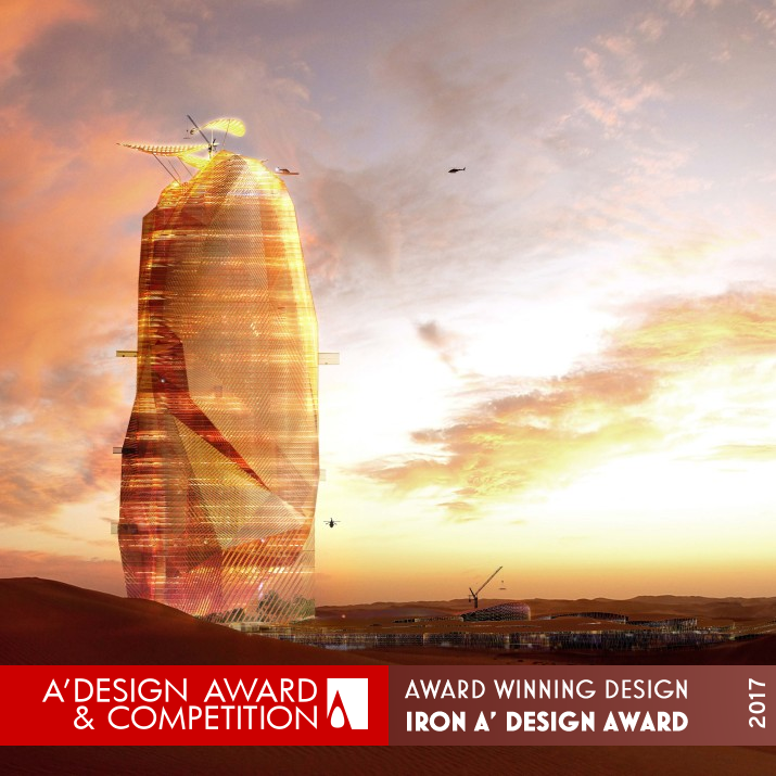 City Sand Tower Vertical City by Manal Rachdi Iron Architecture, Building and Structure Design Award Winner 2017 