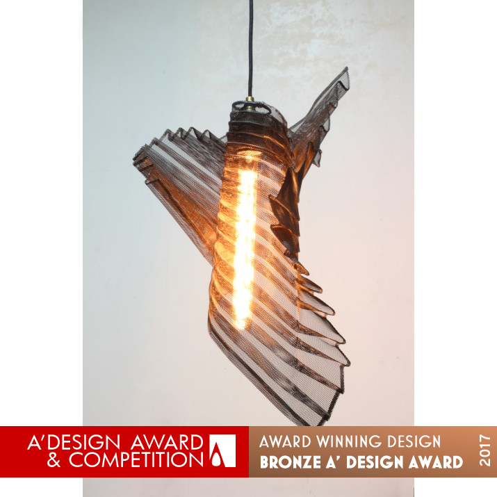 Ploi Sculptural Light by Jacqueline M Thenu Bronze Lighting Products and Fixtures Design Award Winner 2017 