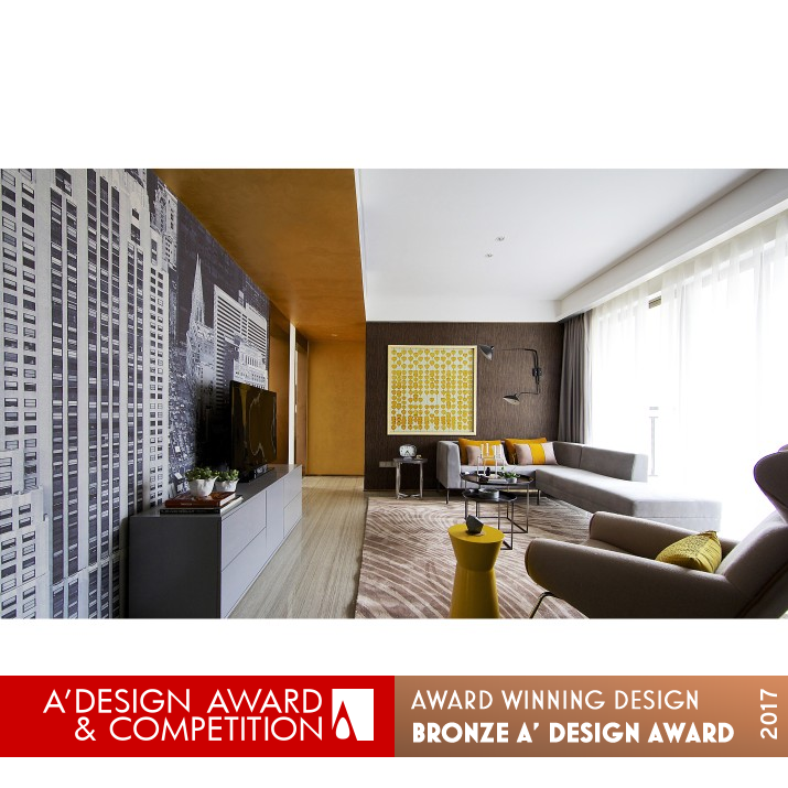 Metropolis Gorgeous Color Residential by Mingbin Yang Bronze Interior Space and Exhibition Design Award Winner 2017 