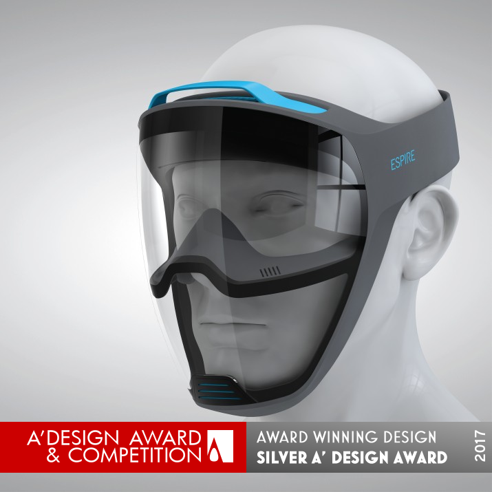 Espire Full Face Gas Mask by Carlos Schreib Silver Safety Clothing and Personal Protective Equipment Design Award Winner 2017 