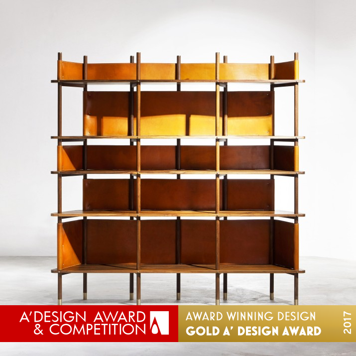 Weave Curio Shelf Curio Shelf by Jo Zhu - Suyab Design Golden Furniture Design Award Winner 2017 