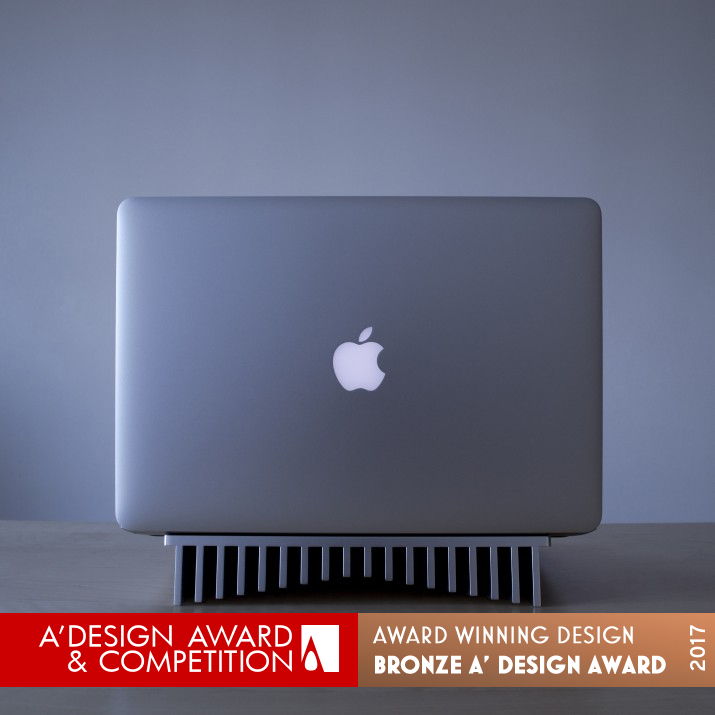 Aluminum Heatsink Laptop Stand Laptop Stand by Bryan Wong Bronze Digital and Electronic Device Design Award Winner 2017 