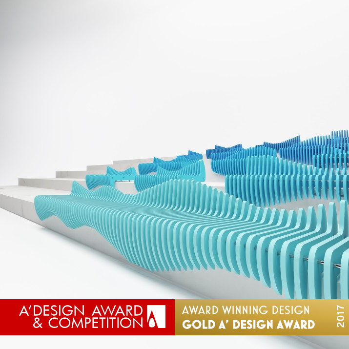 Waves Stair Seating by Ayse Teke Mingu and Tulin Atamer Karaagac Golden Street Furniture Design Award Winner 2017 