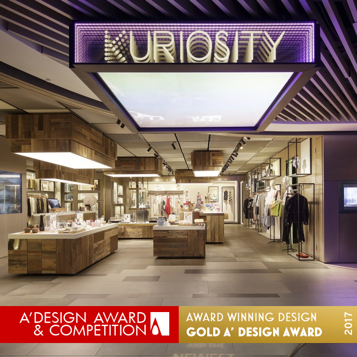 Kuriosity K11 Art Store Store by Lip Chiong - Studio Twist with K11 Golden Interior Space and Exhibition Design Award Winner 2017 