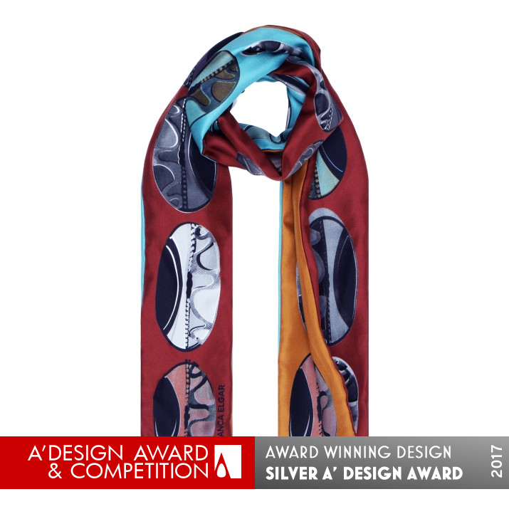 Three Sided Skinny Scarf Scarf by Bianca Elgar Silver Fashion and Travel Accessories Design Award Winner 2017 