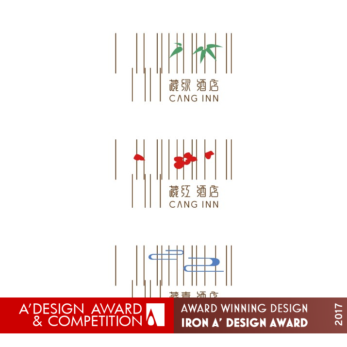 Cang Logo design for a theme Inn by Ming Mao & Dabin Yao Iron Graphics, Illustration and Visual Communication Design Award Winner 2017 