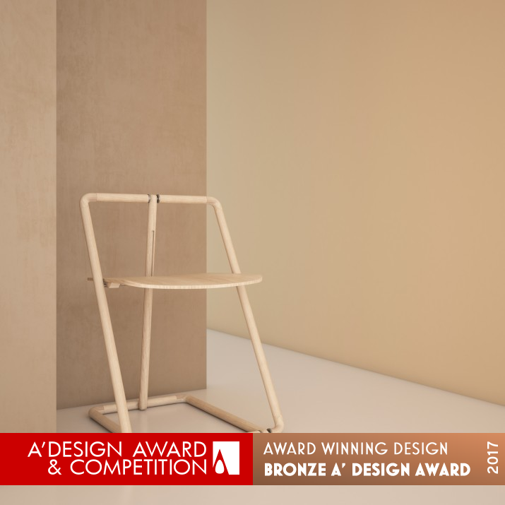 Flipp Chair Folding Chair by Mhd Al Sidawi Bronze Furniture Design Award Winner 2017 