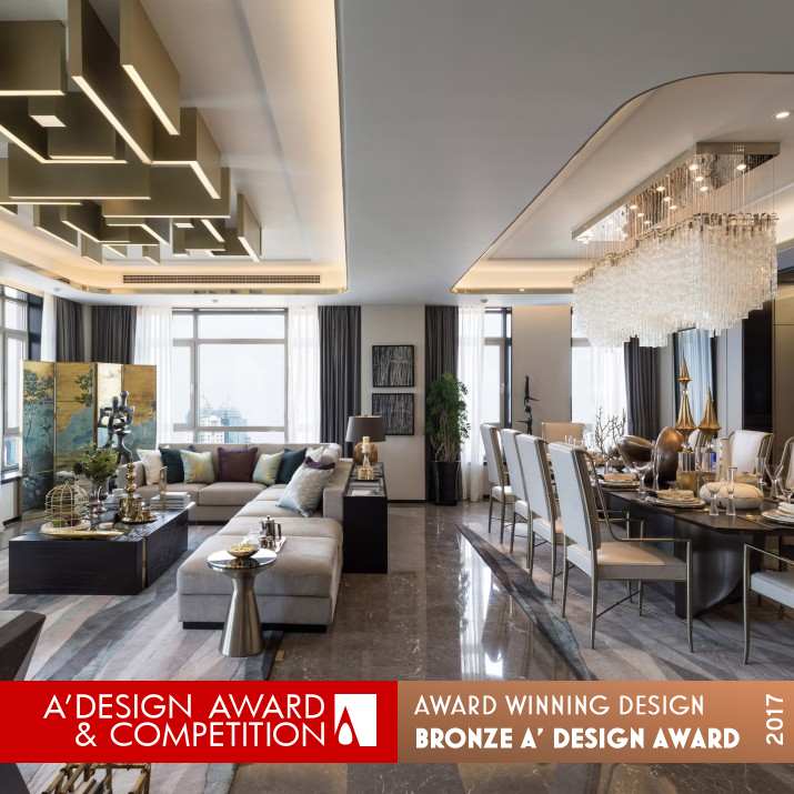 VANKE Emerald Riverside 300 Residence by Kot, Ge Bronze Interior Space and Exhibition Design Award Winner 2017 