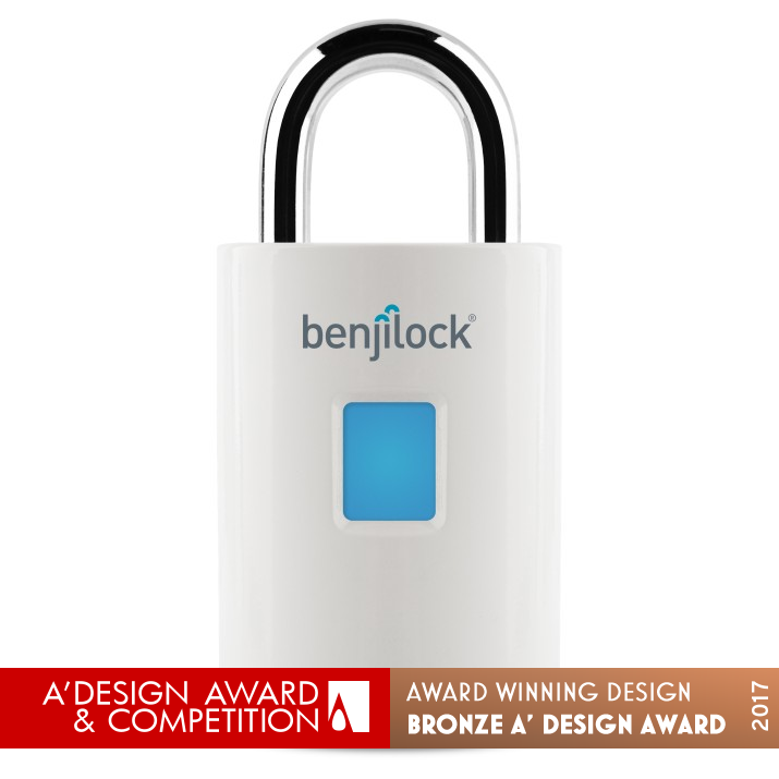 BenjiLock  Fingerprint Padlock by Robbie Cabral - BenjiLock Bronze Security, Safety and Surveillance Products Design Award Winner 2017 