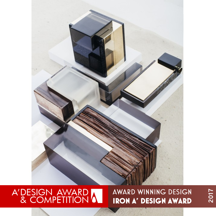 Leather Like Wood Multifunctional containers by Elena Tarabakina Iron Fine Arts and Art Installation Design Award Winner 2017 