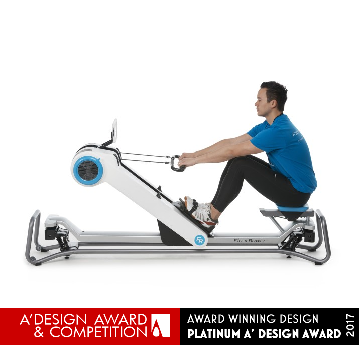 Float Rower Indoor Rowing Machine by LA Design Platinum Sporting Goods, Fitness and Recreation Equipment Design Award Winner 2017 