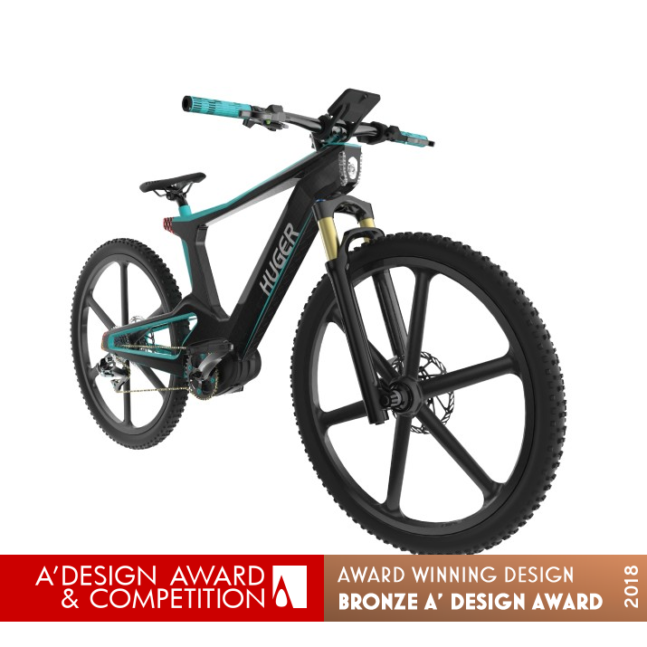 Huger Bike Electronic Bike  by Valentino Chow Bronze Vehicle, Mobility and Transportation Design Award Winner 2018 