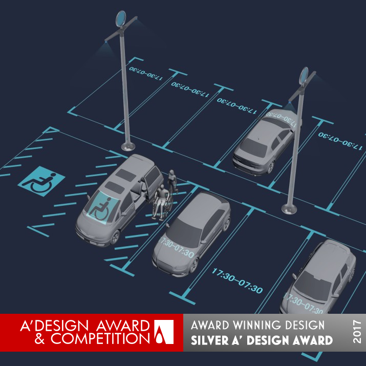 Moonrise Projection Parking Space  by The School of Industrial Design in LAFA Silver Vehicle, Mobility and Transportation Design Award Winner 2017 