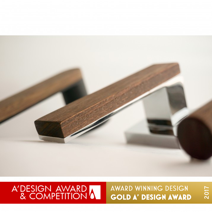 Monte Timber Collection Door Handle by Joseph Dibenedetto and James Tsarouhas Golden Furniture Accessories, Hardware and Materials Design Award Winner 2017 