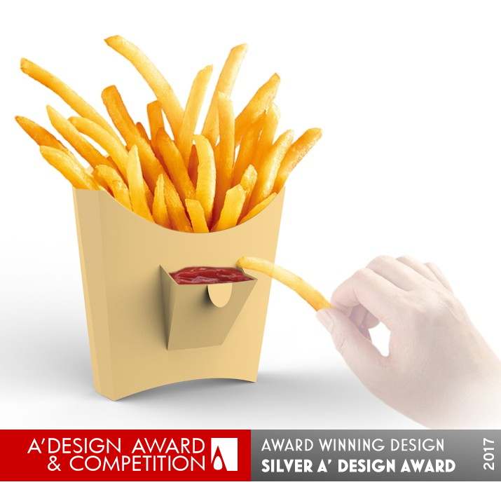 Little Pocket French fries box by Dong Jiang-UESTC - Zhongshan Institute Silver Packaging Design Award Winner 2017 