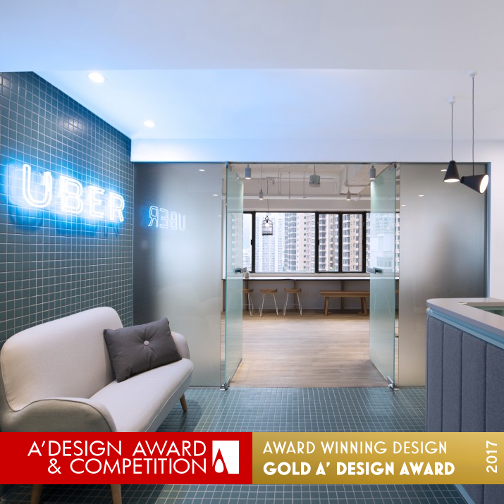 Uber HK Workplace Office by Lorène Faure and Kenny Kinugasa-Tsui Golden Interior Space and Exhibition Design Award Winner 2017 