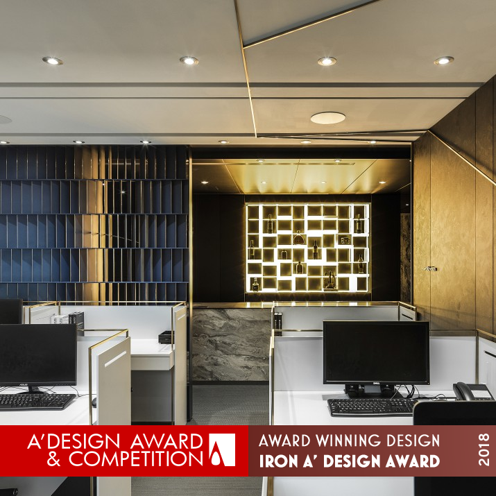 Turning Light Box Glowing gradevin by Kai Chang Iron Interior Space and Exhibition Design Award Winner 2018 