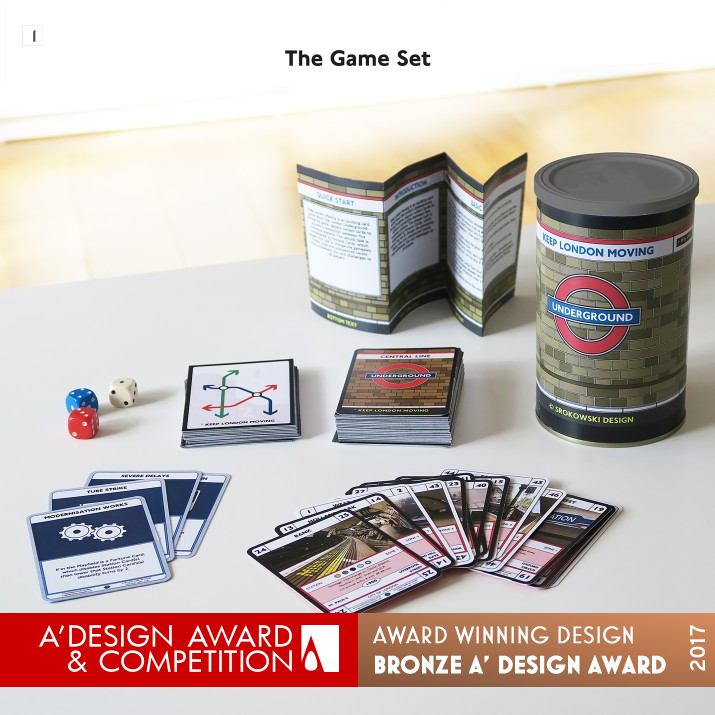 Keep London Moving Educational Card Game by Pawel Srokowski Bronze Toys, Games and Hobby Products Design Award Winner 2017 