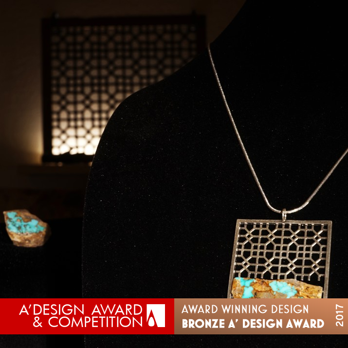 Glimpse Necklace set by Hootan Hamedani Bronze Jewelry Design Award Winner 2017 