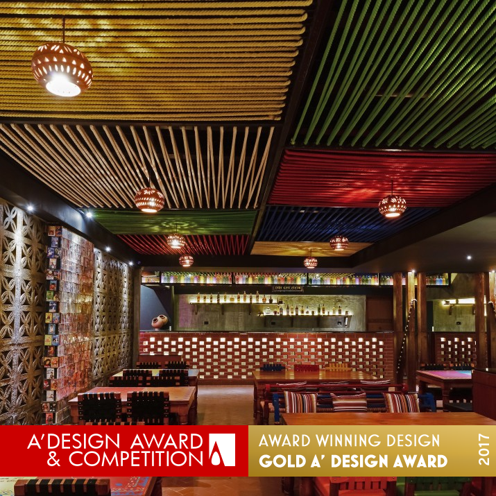 Rangla Punjab Restaurant and Bar by Ketan Jawdekar Golden Interior Space and Exhibition Design Award Winner 2017 