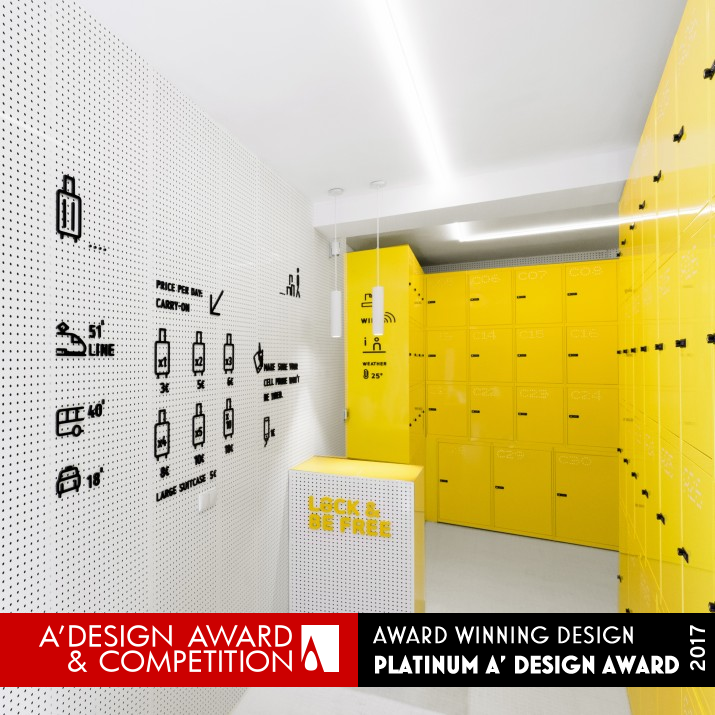 Lock and Be Free Urban locker by Wanna One Platinum Interior Space and Exhibition Design Award Winner 2017 