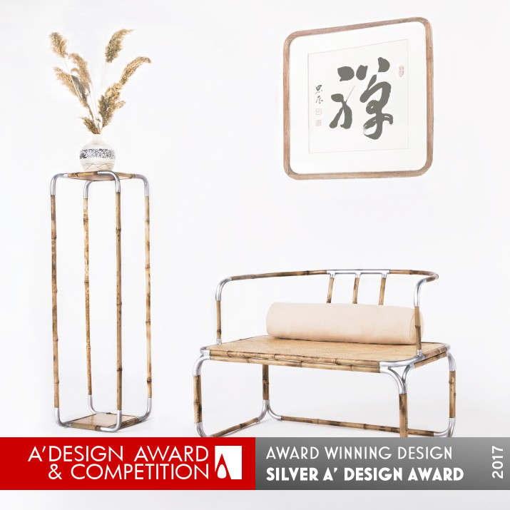 Bamboo Rhyme  furniture Chair and Corner a few by Li Haoyang Silver Furniture Design Award Winner 2017 