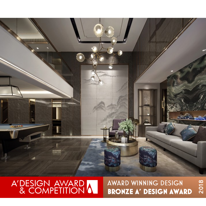 Oriental Esthetics Chinese style villa house by Yanming Yin Bronze Interior Space and Exhibition Design Award Winner 2018 