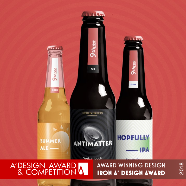 9three Brewing Beer Packaging by Felipe Saraiva Iron Packaging Design Award Winner 2018 