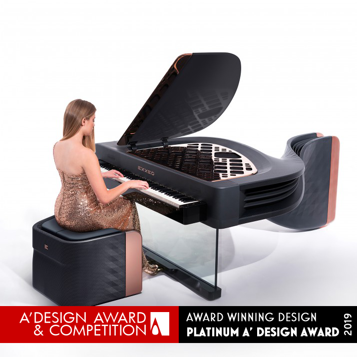 Exxeo Luxury Hybrid Piano by Iman Maghsoudi Platinum Luxury Design Award Winner 2019 