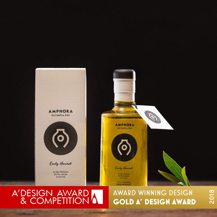 Amphora Olympia Extra Virgin Olive Oil by Sophia Georgopoulou Golden Packaging Design Award Winner 2018 