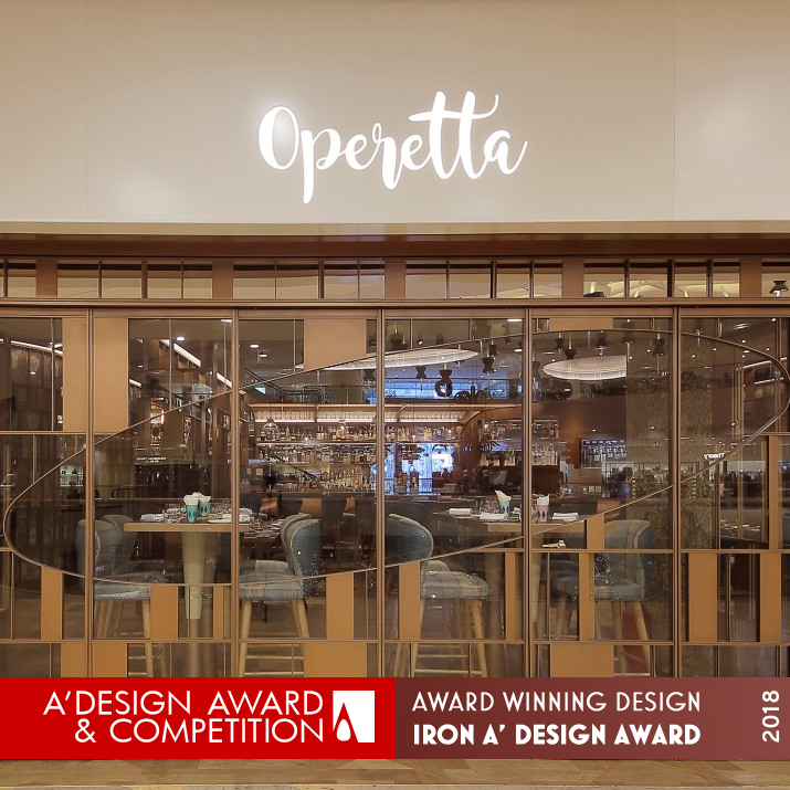 Operetta Restaurant by Monique Lee Iron Interior Space and Exhibition Design Award Winner 2018 