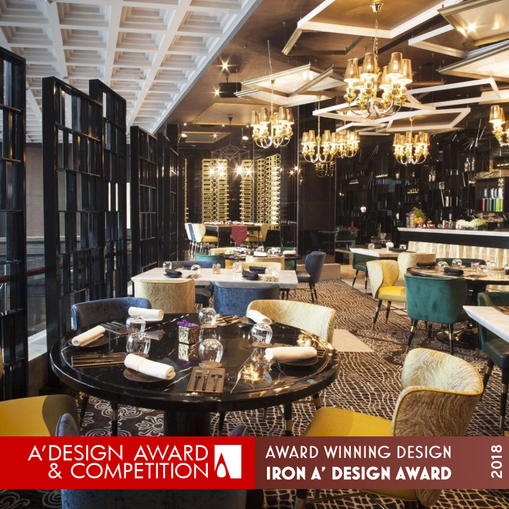 Luna Nudo Gusta Restaurant and Bar by Behzad Kharas Iron Interior Space and Exhibition Design Award Winner 2018 