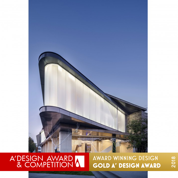 Waving Ribbon Sales Center by Kris Lin and Jiayu Yang Golden Architecture, Building and Structure Design Award Winner 2018 