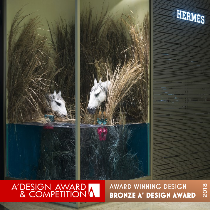 Wild Horses Window VM Display of Hermès by L'Atelier Five Bronze Interior Space and Exhibition Design Award Winner 2018 