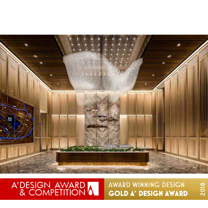 Luminous Wall Sales Center by Kris Lin and Jiayu Yang Golden Interior Space and Exhibition Design Award Winner 2018 