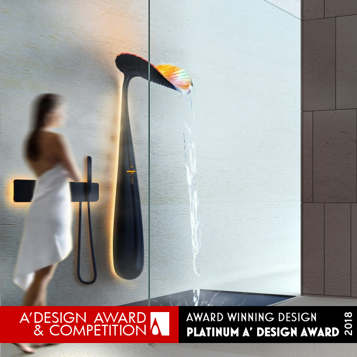 Ora Shower panel by Vladimir Polikarpov Platinum Bathroom Furniture and Sanitary Ware Design Award Winner 2018 