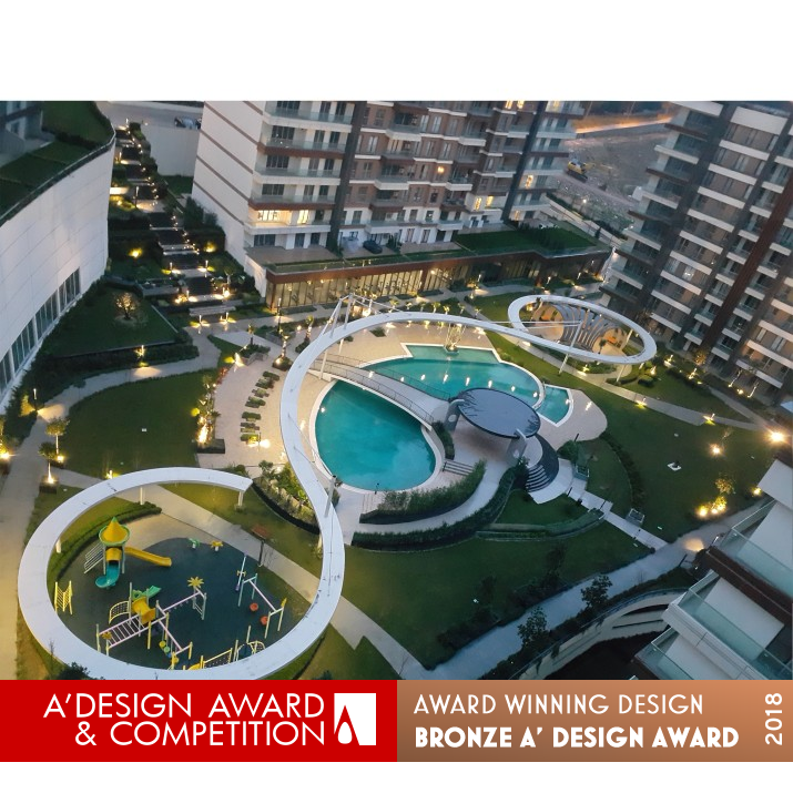 Botanica Istanbul Premium Condominium Landscape by Selin Buharalioglu Bronze Landscape Planning and Garden Design Award Winner 2018 