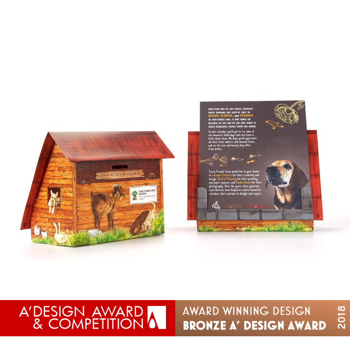 Furry Friends Farm 2018 Calendar by Eminent Creative Sdn Bhd Bronze Graphics, Illustration and Visual Communication Design Award Winner 2018 