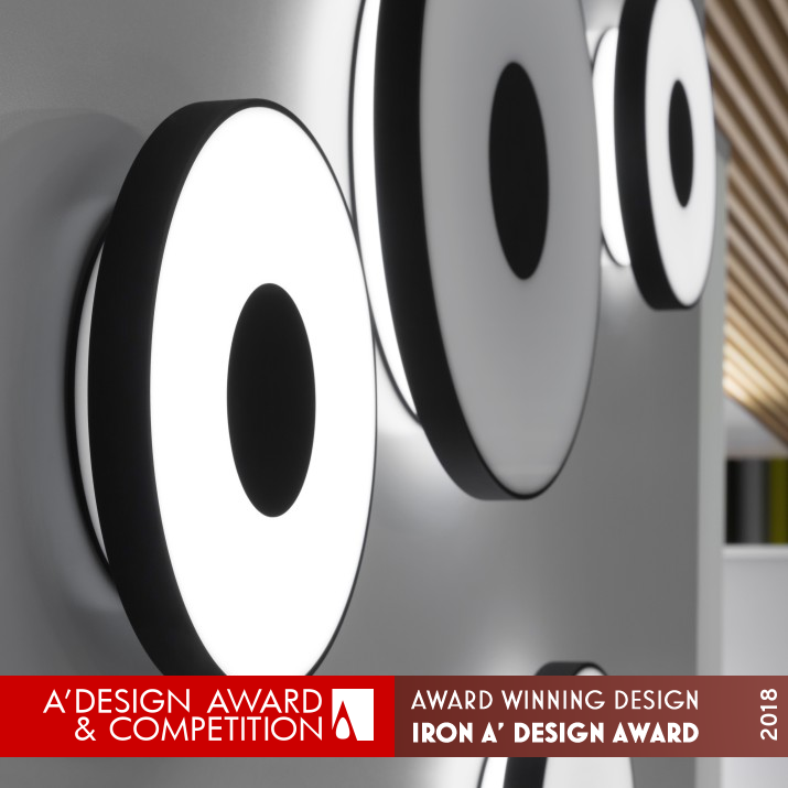 Moonlight Interactive wall lamps by Oblikus Design Studio Iron Lighting Products and Fixtures Design Award Winner 2018 