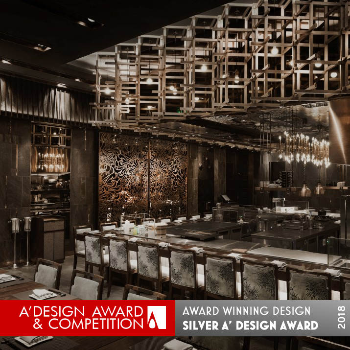 Hana Giku Japanese Restaurant  by Vincent Chi-wai Chiang Silver Interior Space and Exhibition Design Award Winner 2018 