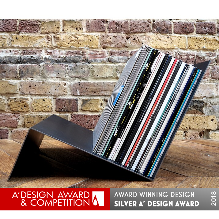 VRH12 Vinyl Record Holder by Povilas and Vaidotas Jurevicius Silver Furniture Design Award Winner 2018 