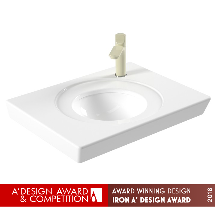 Serel Poseidon Rectangular Washbasin Self-Cleaning by Serel Design Team Iron Bathroom Furniture and Sanitary Ware Design Award Winner 2018 