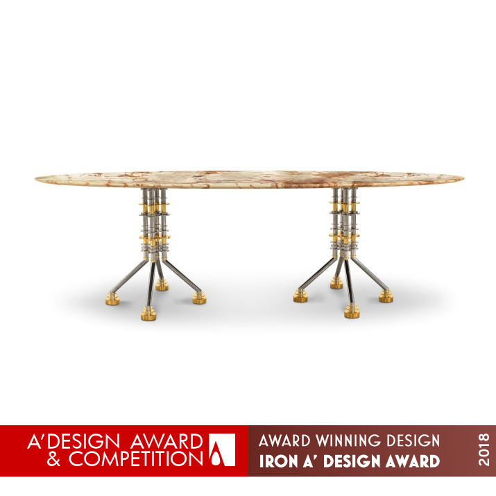 Sputnik Dining Table by Andre Teoman Iron Furniture Design Award Winner 2018 