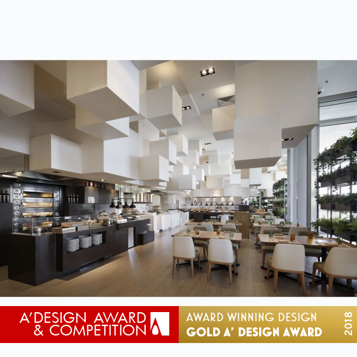 Cafe Amoy  All Day Dining by Ryoichi Niwata Golden Interior Space and Exhibition Design Award Winner 2018 