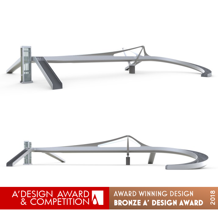 Free Walker Overpass by Industrial Design College in LAFA Bronze Architecture, Building and Structure Design Award Winner 2018 