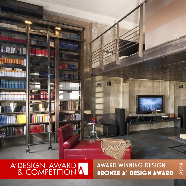 The Italian Loft Residential House by Marco Dellatorre, Emanuele Corte and Vittoria Fiorito Bronze Interior Space and Exhibition Design Award Winner 2018 