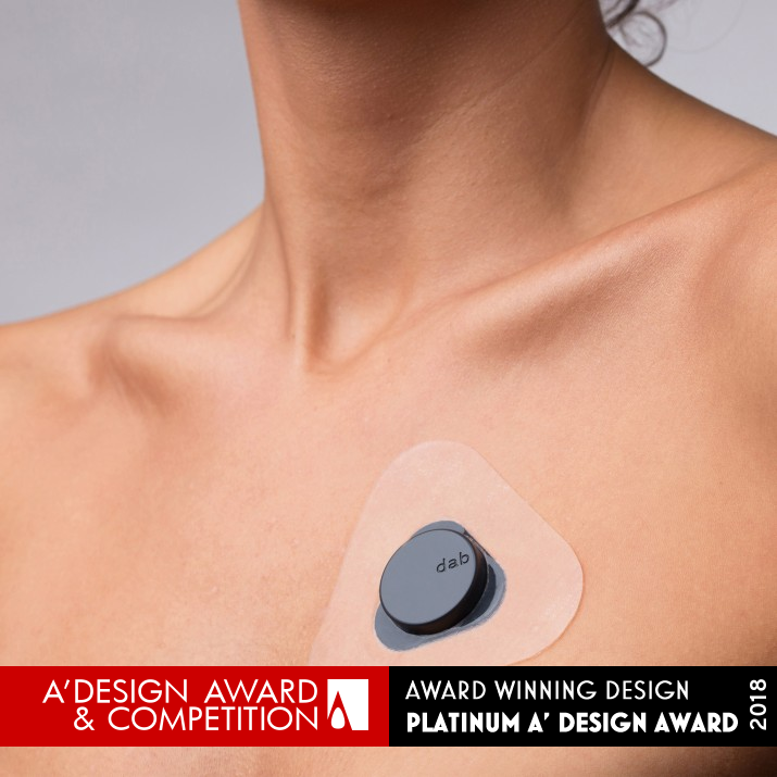 Dab Ecg holter patch by Adam Miklosi Platinum Wearable Technologies Design Award Winner 2018 