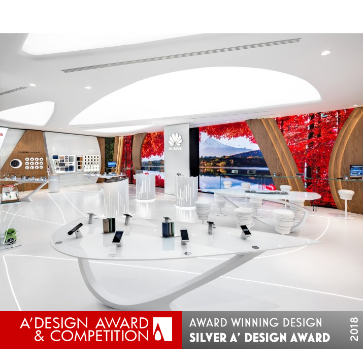 Huawei Experience Store - Milano Experience Store by Alessandro Luciani Designer Silver Interior Space and Exhibition Design Award Winner 2018 