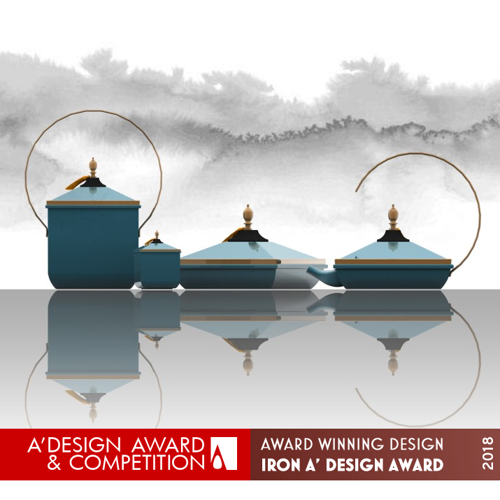 Harmony in humen with sky and land Ceramics Tea set by Shenyang Ligong University Iron Bakeware, Tableware, Drinkware and Cookware Design Award Winner 2018 