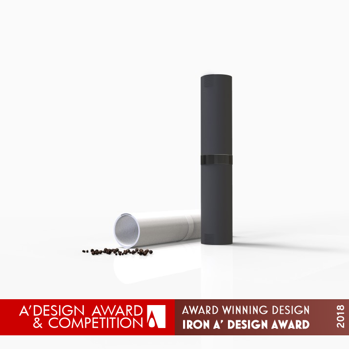 Pincher Salt and pepper dispenser by Sahar Madanat Design Studio Iron Bakeware, Tableware, Drinkware and Cookware Design Award Winner 2018 